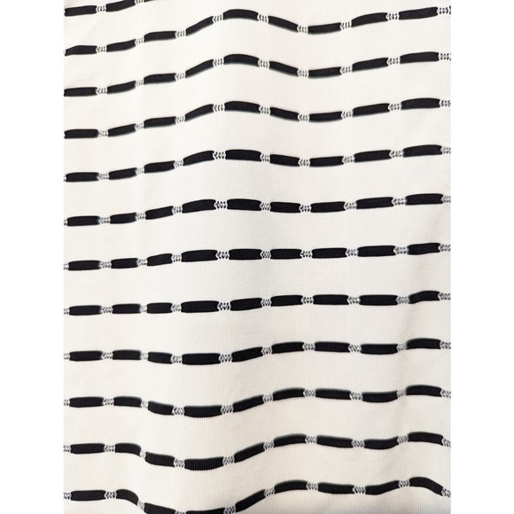 Chicos Traveler's Monochrome Black White Zipper Jacket Stretchy - Picture 3 of 5